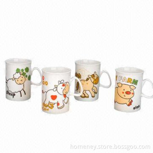 Decal printing promotional ceramic cups